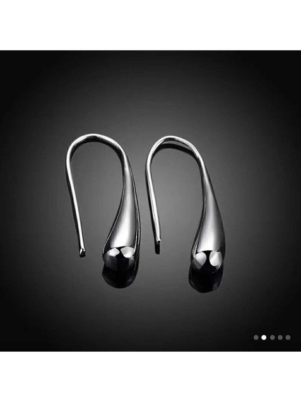 S925 Silver Water Drop Earrings #623